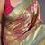 rani kanjeevaram silk blend zari woven saree with unstitched blouse piece.