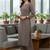 Women Regular Thread Work Silk Crepe Kurta with Trousers
