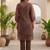 Women Floral Printed Regular Chanderi Silk Kurta with Trousers