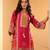 Ethnic Motifs Printed Sequinned Chanderi Silk Kurta with Trousers And Dupatta