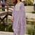 Floral Embroidered Round Neck Mirror Work Organza Kurta & Trouser & Dupatta