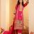 Ethnic Motifs Printed Sequinned Chanderi Silk Kurta with Trousers And Dupatta