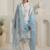 Women Floral Embroidered Regular Thread Work Pure Cotton Kurta with Trousers & With Dupatta