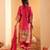 Ethnic Motifs Printed Sequinned Chanderi Silk Kurta with Trousers And Dupatta