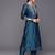 Floral zari Embroidered Chanderi Silk Kurta with Trousers & Dupatta
