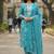 Women Floral Printed Regular Thread Work Pure Cotton Kurta with Trousers & With Dupatta