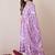 Floral Printed V-Neck Empire Pure Cotton Anarkali Kurta With Trouser And Dupatta