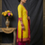 Lemon woven jaquard straight kurti dupatta with pant
