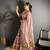 onion slub cotton blend printed saree with unstitched blouse piece.