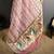 onion slub cotton blend printed saree with unstitched blouse piece.