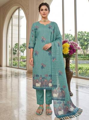 Firozi handwoven jamdani cotton suits 3pis pair 1