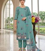 Firozi handwoven jamdani cotton suits 3pis pair