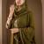 Women Floral Embroidered Regular Kurta with Trousers & With Dupatta