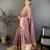 onion premium cotton blend printed saree with unstitched blouse piece.