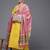 Women Mustard Yoke Embroidered Pure Cotton Kurta with Trouser & Printed Dupatta