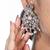 Silver kundan necklace set, pastel pink indian bridal jewelry