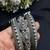 Oxidized silver bangle set of 3, tribal german silver kada