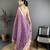 wine premium cotton blend printed saree with unstitched blouse piece.