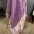 wine premium cotton blend printed saree with unstitched blouse piece.