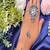 Oxidized silver ghungroo hand harness: indian boho haathphool bracelet