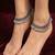 Oxidized silver ghungroo anklets: boho indian ethnic jewelry