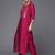 Brocade Yoke with Gota Detail Kurta with Trouser with Bandhani Printed Dupatta