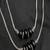 Boho black bead silver anklet | oxidized silver ankle bracelet with bells
