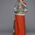 Women Maroon Yoke Embroidered Kurta with Trouser & Printed Dupatta