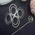 Handmade silver hair stick | boho geometric spiral bun holder