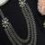 Long oxidized silver layered necklace, indian ethnic boho statement jewelry