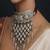Oxidised silver tribal choker necklace | vintage ethnic statement hasli torque necklace