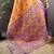 orange tissue silk blend kanjeevaram zari woven saree with unstitched blouse piece.