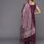 Violet Solid Sleeveless Kurta With Trousers & Bandhani Printed Dupatta