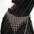 Oxidized silver boho waist chain, tribal festival body jewelry, draped saree pin belt