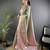 sky blue tissue silk blend kanjeevaram zari woven saree with unstitched blouse piece.