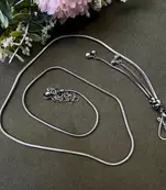 Oxidized silver kamarbandh waist chain | tribal belly chain