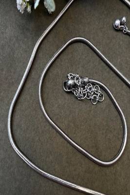 Oxidized silver kamarbandh waist chain | tribal belly chain 3