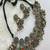 Oxidized silver ghungroo choker necklace set | red green enamel tribal jewelry