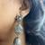 Oxidized silver bird jhumka earrings | indian pearl drop statement jewelry