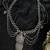 Oxidized silver kamarpatta belly chain: indian wedding waistbelt