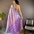 lilac tissue silk blend kanjeevaram zari woven saree with unstitched blouse piece.
