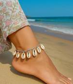 Cowrie shell anklet | boho beach ankle bracelet for women