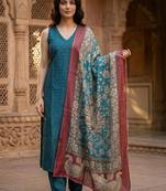 Women Regular Kurta with Trousers & With Dupatta