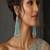 Mint green chandelier earrings, silver cz indian bridal jewelry