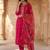 Women Floral Embroidered Regular Kurta with Trousers & With Dupatta