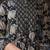 Black Floral Printed Pure Cotton Anarkali Kurta With Trousers & Dupatta