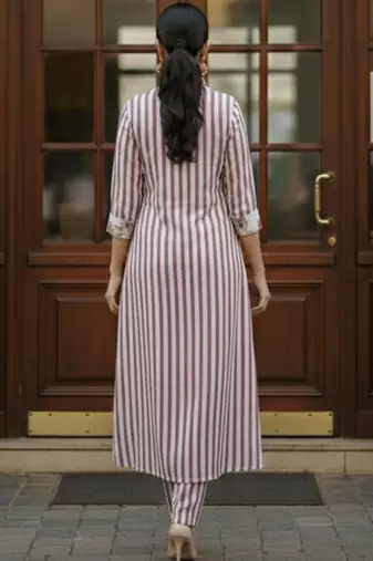 Women Printed Regular Kurta with Trousers