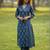 Women Ethnic Motifs Printed Angrakha Pure Cotton Kurta with Trousers