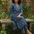 Women Ethnic Motifs Printed Angrakha Pure Cotton Kurta with Trousers