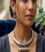 Rajasthani hasuli choker set: boho tribal indian jewelry
